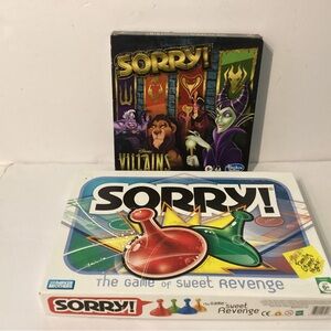Hasbro Sorry! Disney Villains Edition - Black, Green, Red